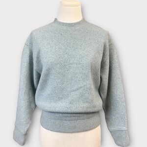 Vince Sweater Womens XXS Blue Cotton Blend Fleece Crewneck Pullover Cozy‎ Soft